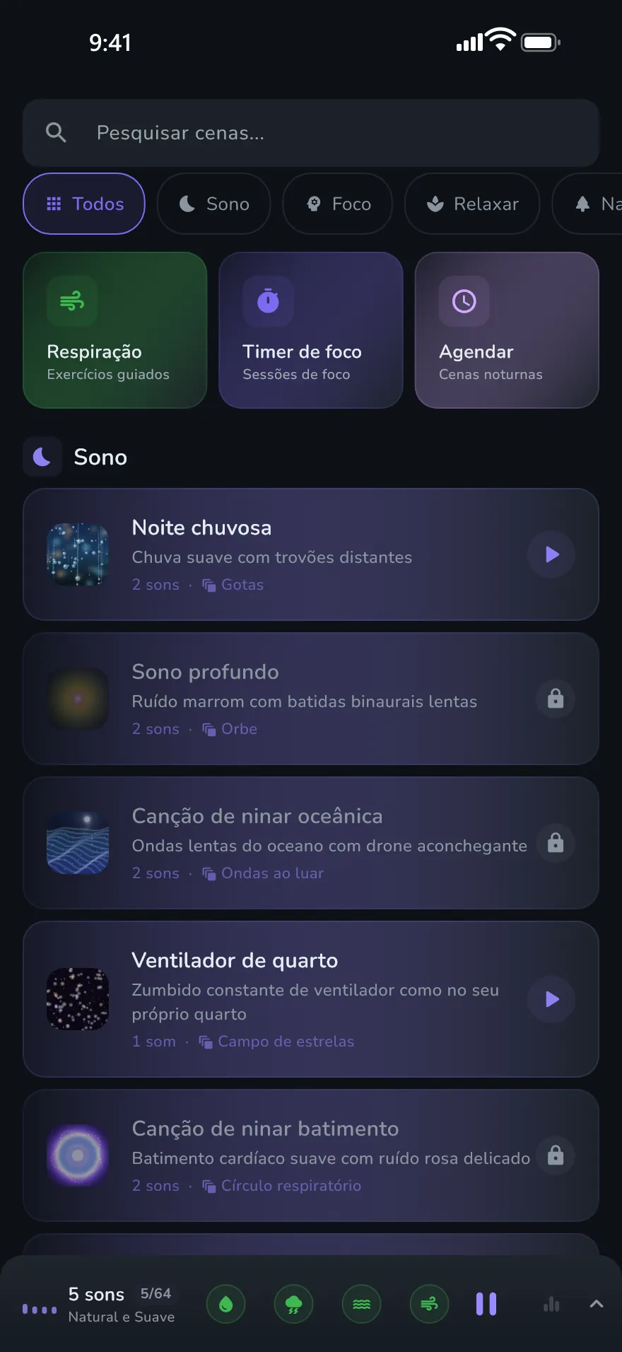 A tela Cenas do Optophone